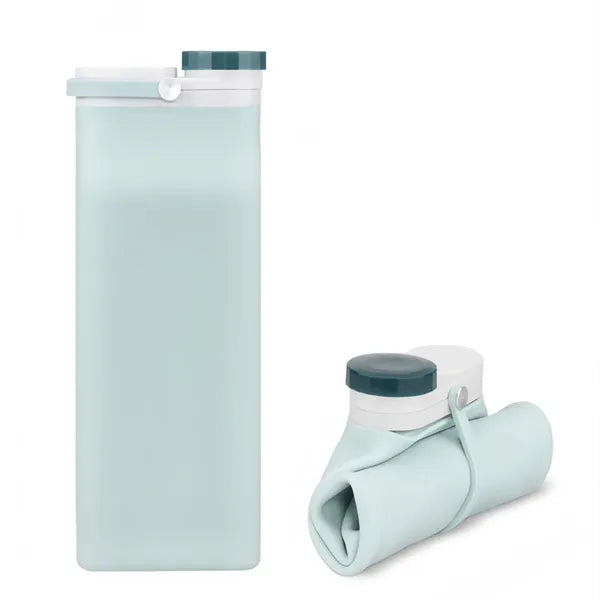 20oz Collapsible Silicone Water Bottle Outdoor Sports