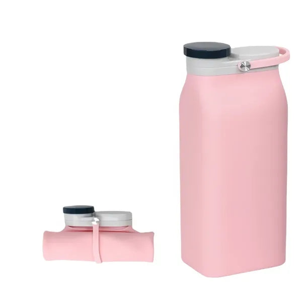 20oz Collapsible Silicone Water Bottle Outdoor Sports