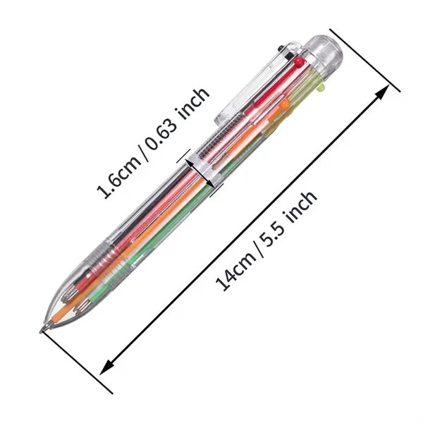6-in-1 Multicolor Ballpoint Pen