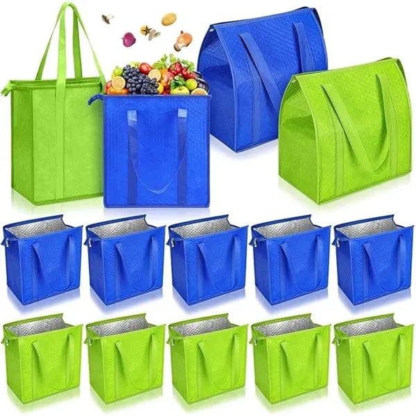 14.96(H) x 12.99"(L) x 8.66"(W) Insulated Cooler Grocery Bag