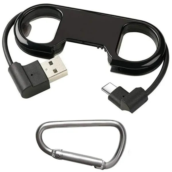 3-in-1 Bottle Opener Keychain with Cellphone Charging Cable