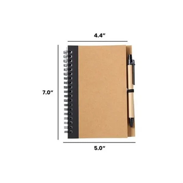 Vintage Kraft Notebook with Pen