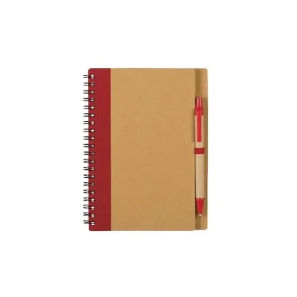 Vintage Kraft Notebook with Pen
