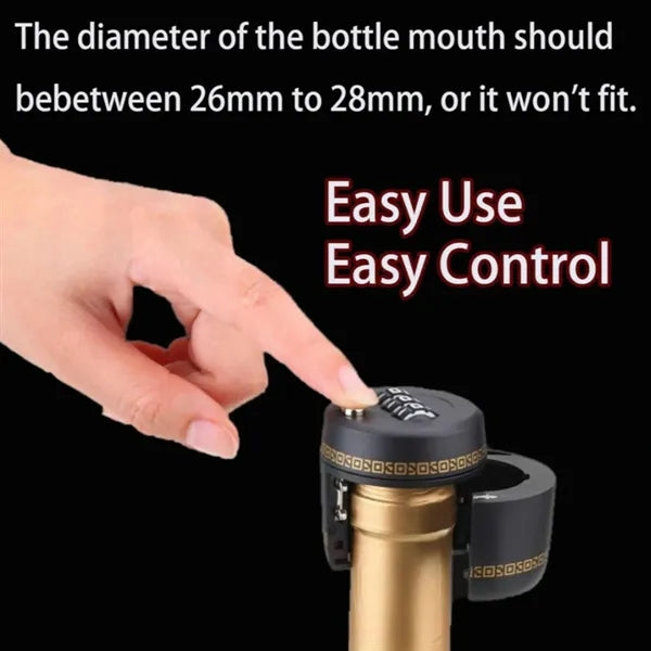 Wine Bottle Lock-Anti - Open For Storage
