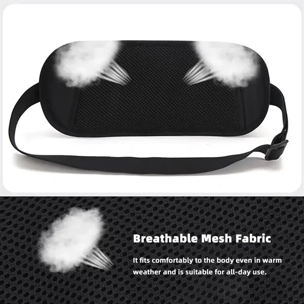 RFID Blocking Outdoor Sports Waist Bag W/ Headphone Jack