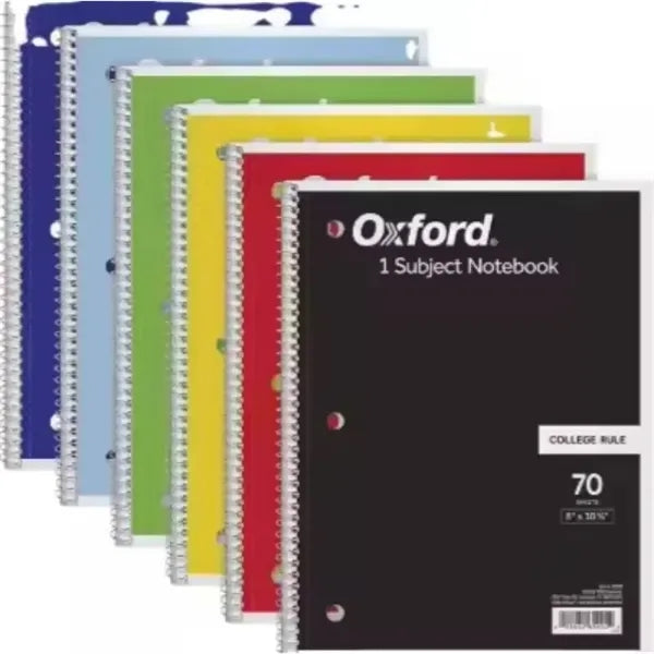 Oxford Spiral Notebook