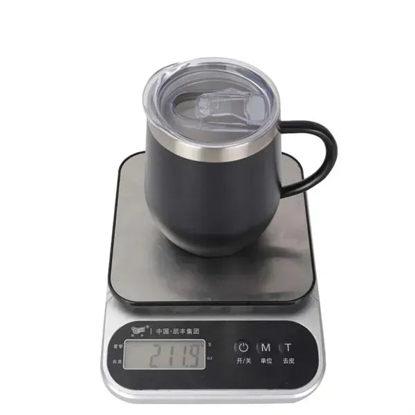 12oz Stainless Steel Wine Tumbler Coffee Mug with Lid