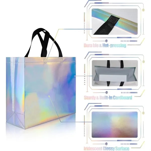 Iridescent Non-Woven Gift Tote Bag