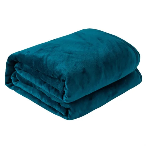 Classic Solid Color Flannel Thin Blanket