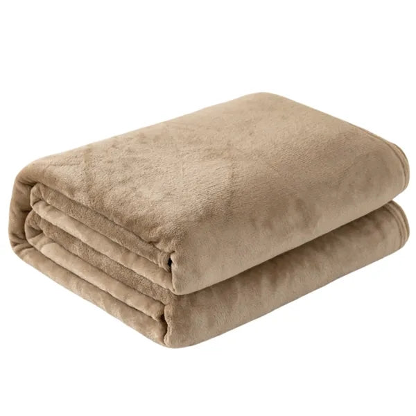 Classic Solid Color Flannel Thin Blanket