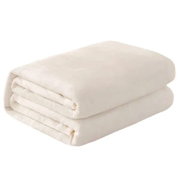 Classic Solid Color Flannel Thin Blanket
