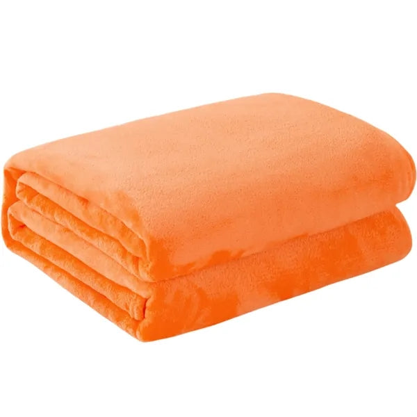 Classic Solid Color Flannel Thin Blanket