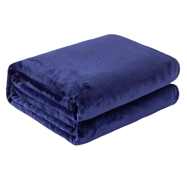 Classic Solid Color Flannel Thin Blanket