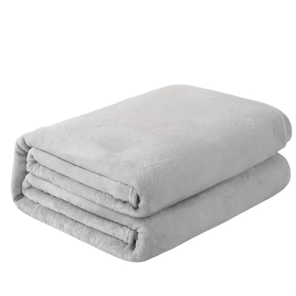 Classic Solid Color Flannel Thin Blanket