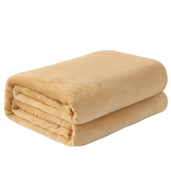 Classic Solid Color Flannel Thin Blanket