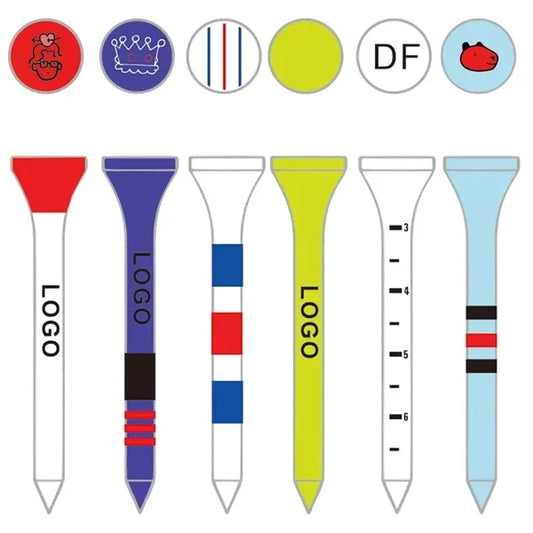 Wood Golf Tees Colorful & Durable