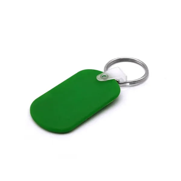 Oval Shape Pvc Key Chain
