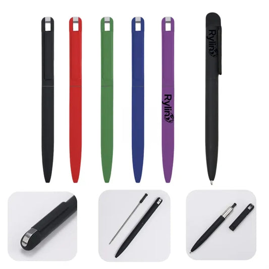 Rubber - Coated Ballpoint Pen for Corporate Promo Gifts