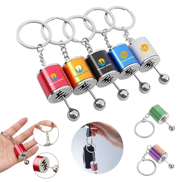 Durable Metal Car Manual Gear Lever Transmission Keychain