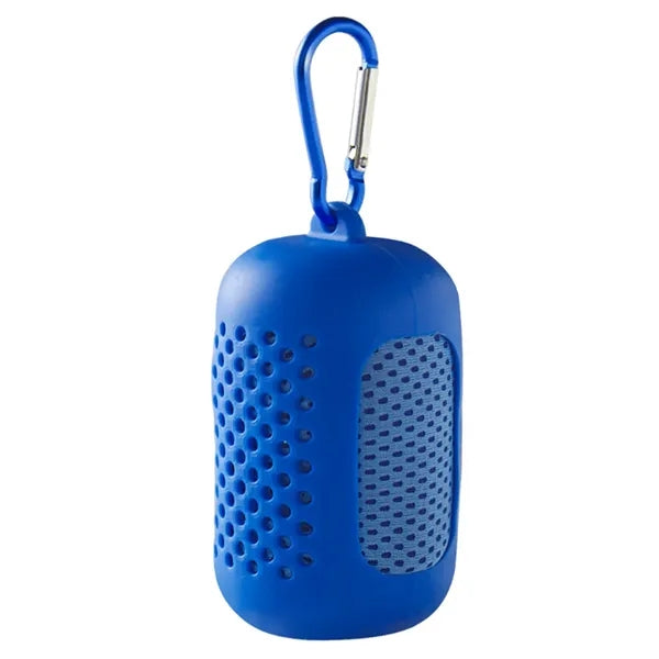 Quickly Drying Microfiber Cooling Towel with Silicone Bottle