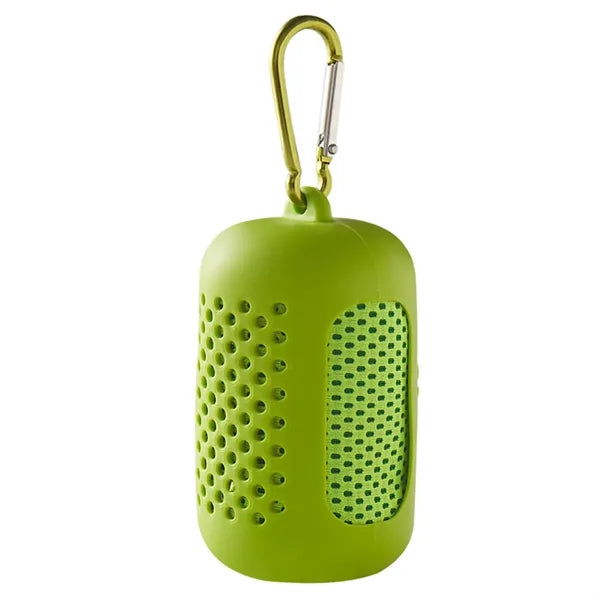 Quickly Drying Microfiber Cooling Towel with Silicone Bottle