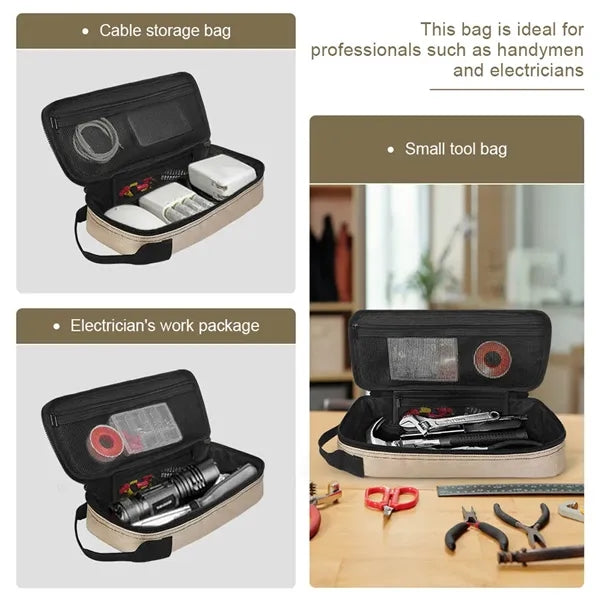 Multifunctional Small Tool Organizer With Zipper Handle