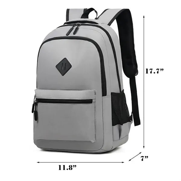 Unisex School Backpack With USB Charger