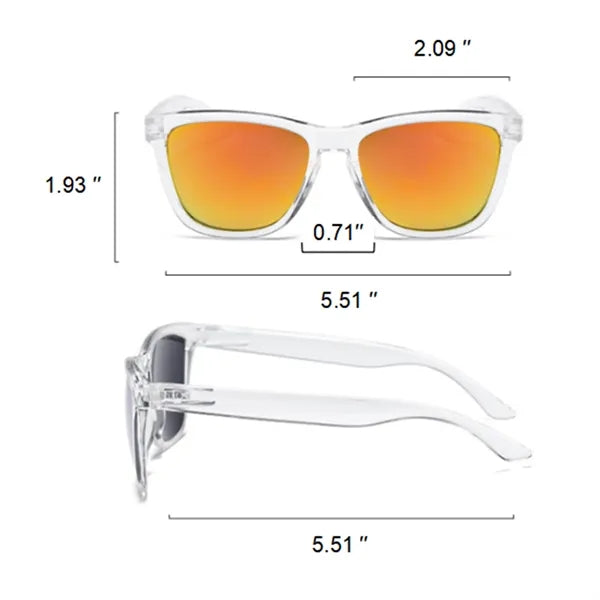 Fashionable Transparent and Colorful Sunglasses
