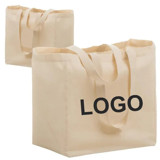 6 oz Recycled Cotton Canvas Tote bag With Gusset