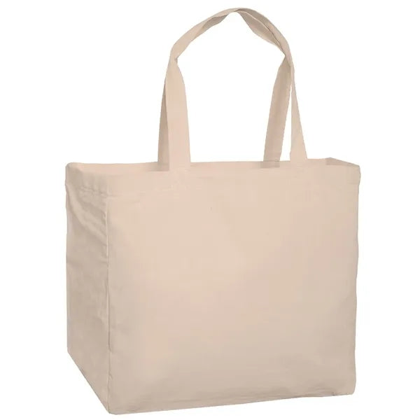 6 oz Recycled Cotton Canvas Tote bag With Gusset