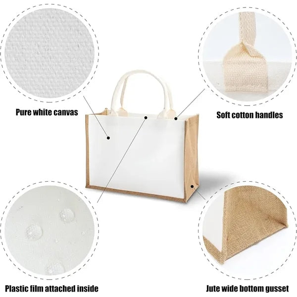 Logo Canvas/Jute Tote Bag