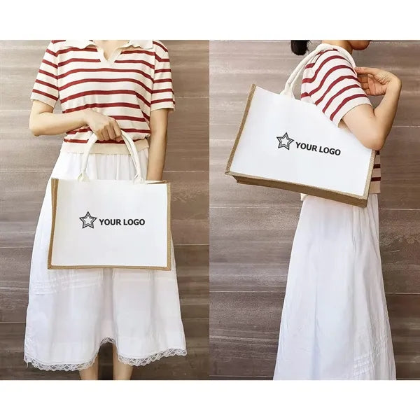 Logo Canvas/Jute Tote Bag
