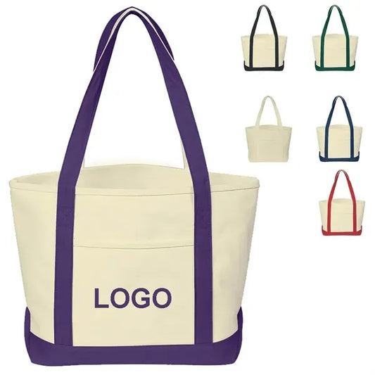 12 oz Recycled Cotton Canvas Tote bag With Gusset