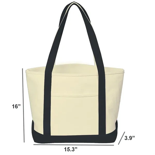 12 oz Recycled Cotton Canvas Tote bag With Gusset