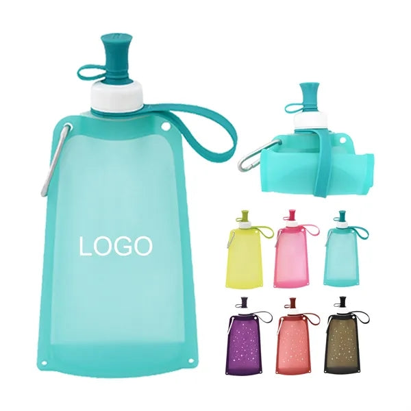 550ml Outdoor Portable Silicone Water Bag