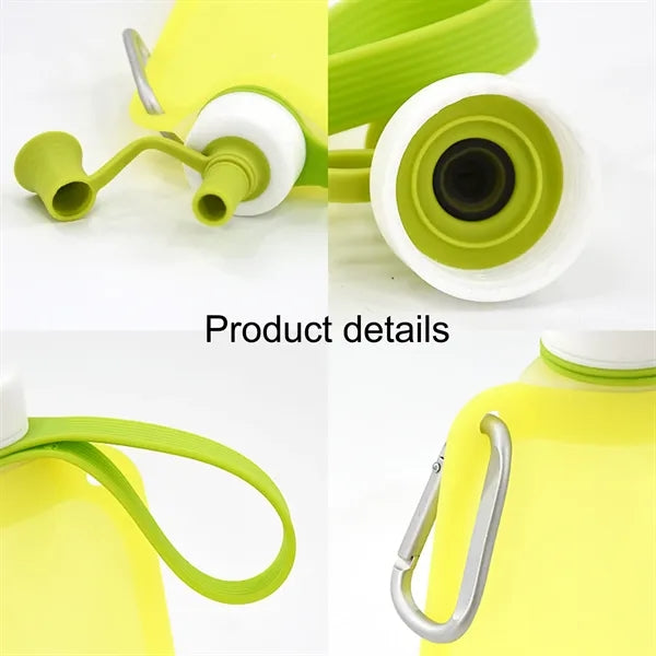 550ml Outdoor Portable Silicone Water Bag