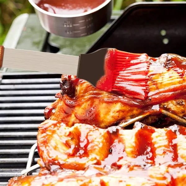 4 in 1 Portable BBQ Grilling Utensil Set with Case