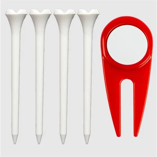 Divot Tool with (4) 3 1/4" Plastic Tees