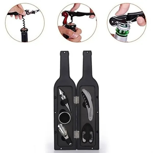 Wine Bottle Shaped Accessory Gift Set