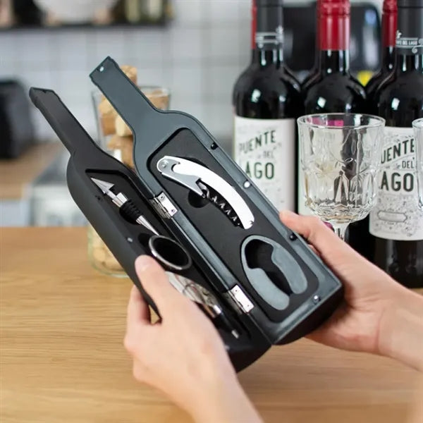 Wine Bottle Shaped Accessory Gift Set