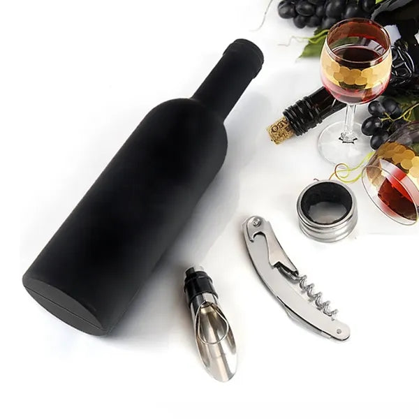 Wine Bottle Shaped Accessory Gift Set