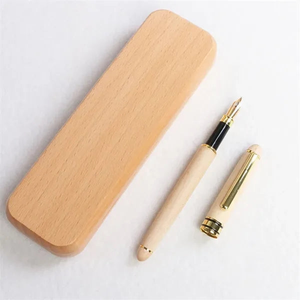Pen And Pencil Set In Maple Wood