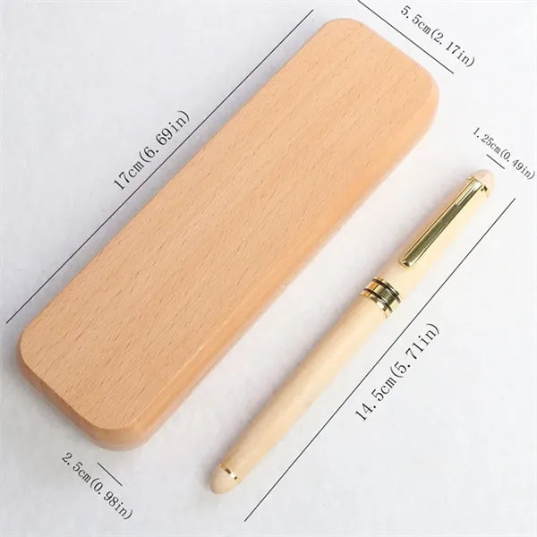 Pen And Pencil Set In Maple Wood