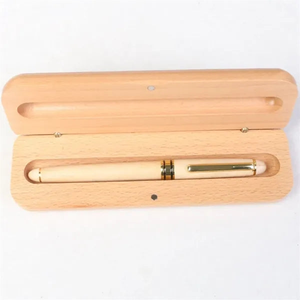 Pen And Pencil Set In Maple Wood