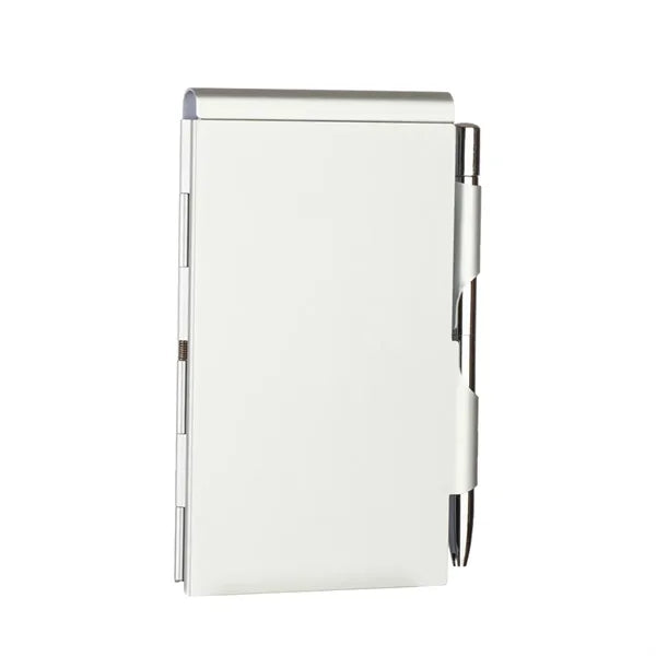 Aluminum Alloy Card Case With Pen Notebook