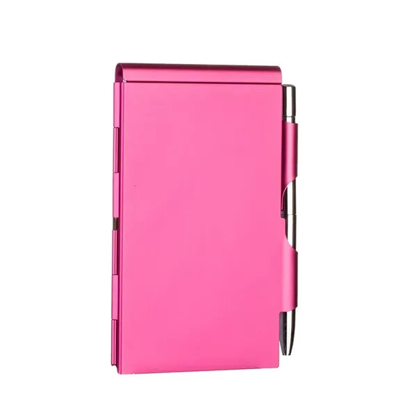 Aluminum Alloy Card Case With Pen Notebook