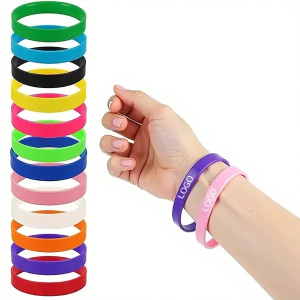 Colorful Silicone Wristbands - Variety Pack