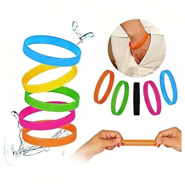 Colorful Silicone Wristbands - Variety Pack