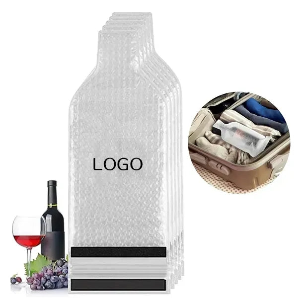 Travel Wine Gift Bag - Leakproof with PVC Bubble Protection