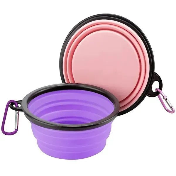Portable Pet Bowl - Collapsible Design for Travel